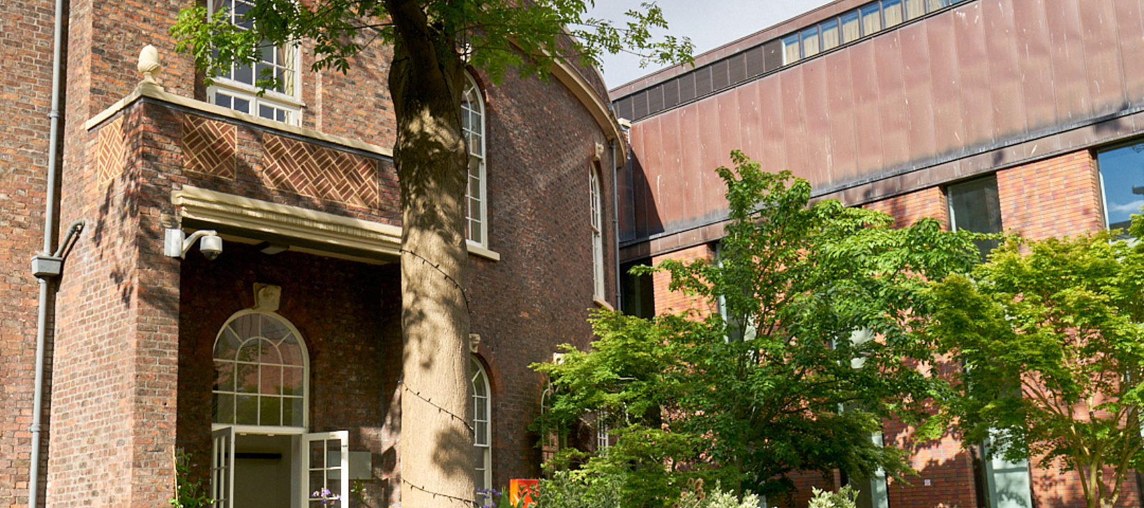 Bluecoat garden entrance