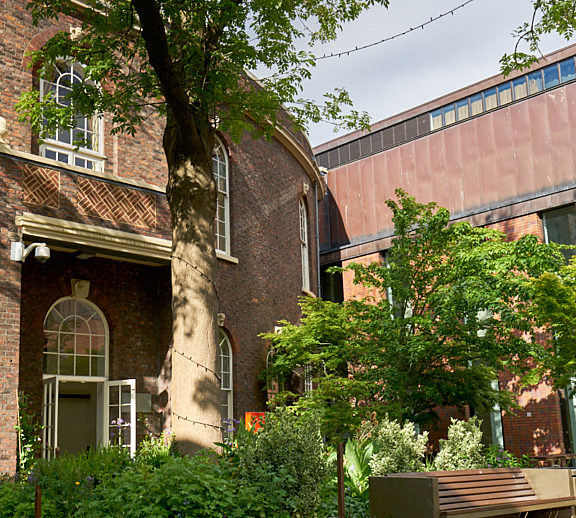 Bluecoat garden entrance