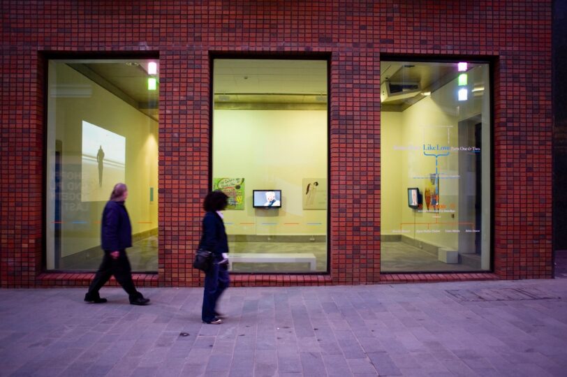 Like Love - Part 2 (2010). Street view of the exhibition by Sonia Boyce.