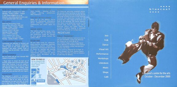 October - December 2000 Events Brochure