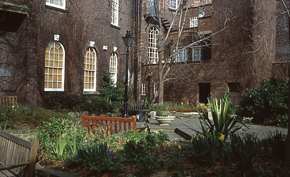 The Bluecoat caretaker's flat, from the garden