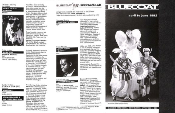 April - June 1992 Events Brochure
