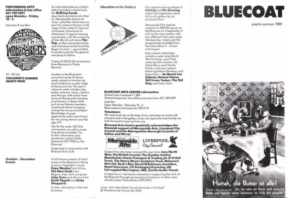 Summer 1989 Events Brochure