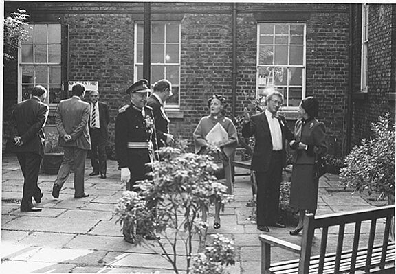 Princess Margaret visiting Bluecoat