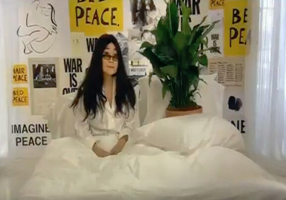 Yoko Ono responds to Bed-in at the Bluecoat