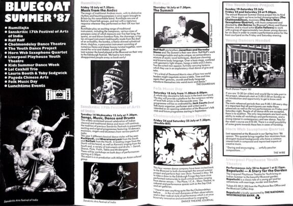 Summer 1987 Events Brochure