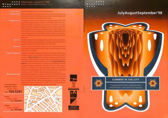 July - September 1998 Events Brochure