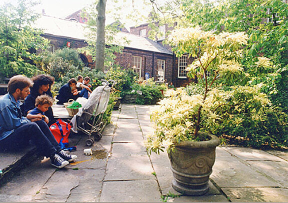 The Bluecoat garden