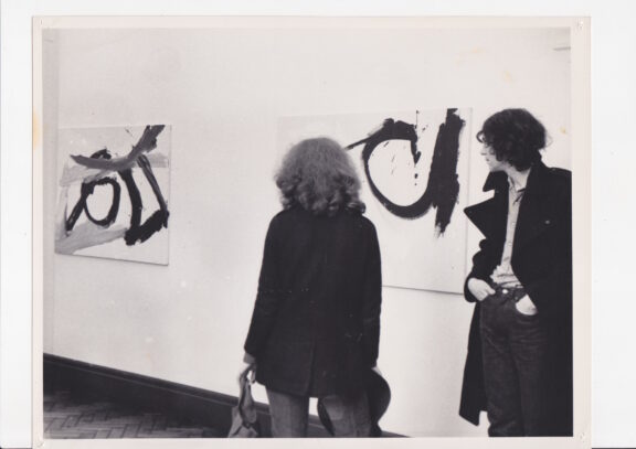 Visitors to the Captain Beefheart exhibition