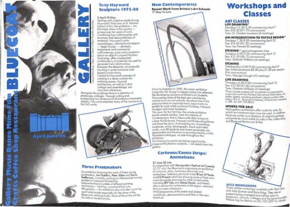 April - June 1986 Events Brochure