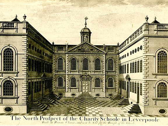The North Prospect of the Charity Schoole at Leverpoole