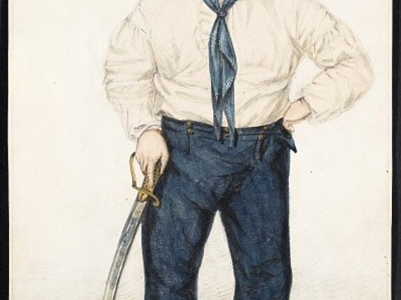 Albin Roberts Burt (1783-1842), painting of Captain Hugh Crow (1765-1829)