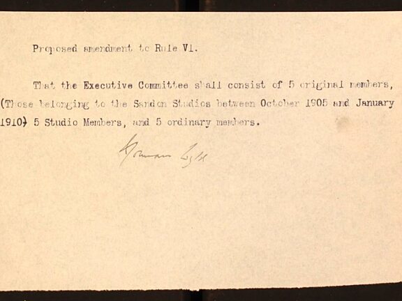 Amendment to rules on committee