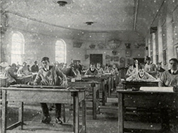 Architecture students' drawing room