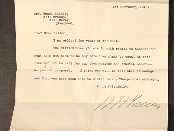 Sandon Studios Society letters