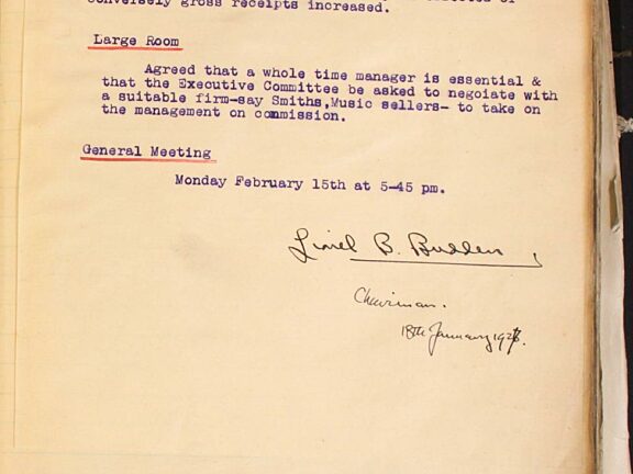 Minutes of Sandon Studios Society General Council meetings