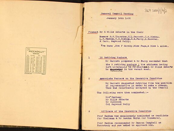 Minute book correspondence 1926 - 1969