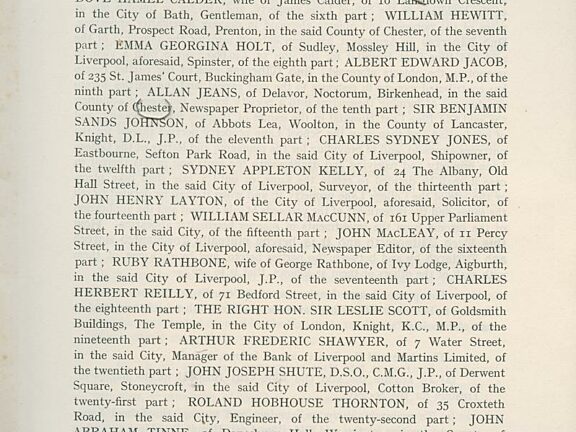 Deed of Constitution of the Bluecoat Society of Arts