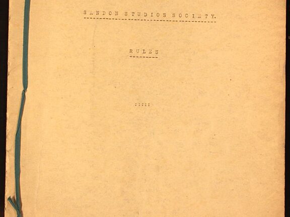 Rules of the Sandon Studios Society