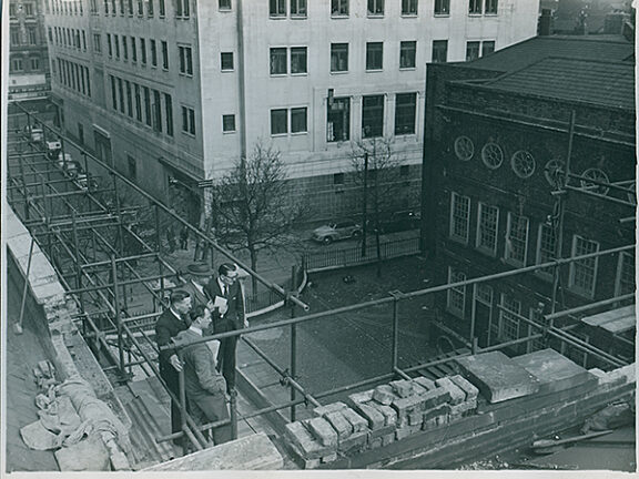 Post-war repairs to Bluecoat
