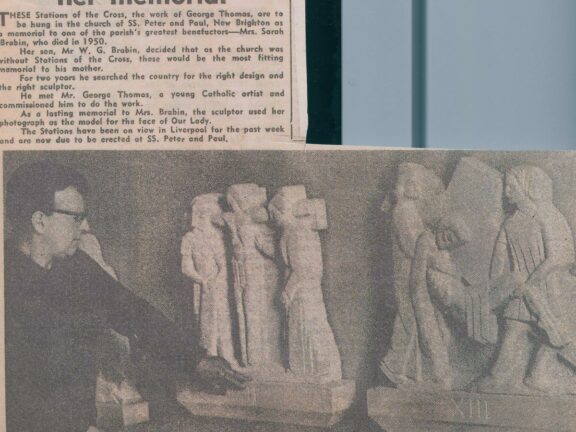 Studio artist George Thomas press cutting