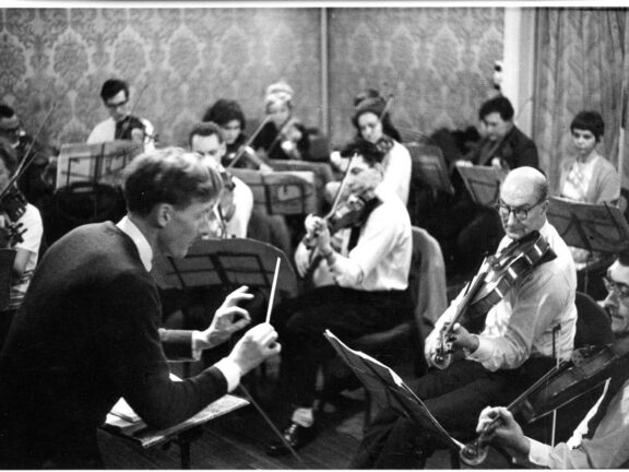 Liverpool Mozart Orchestra rehearsing at Bluecoat