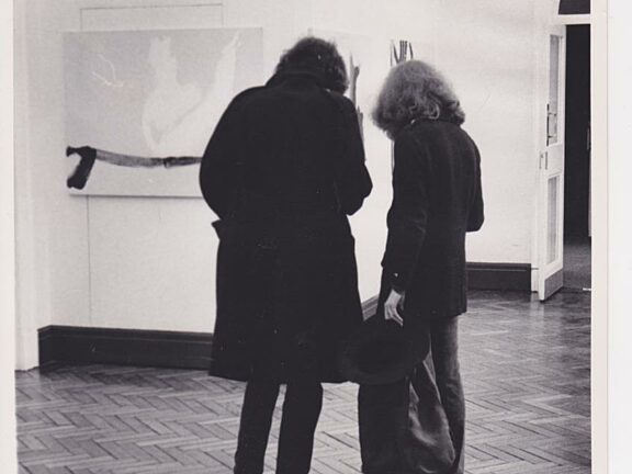 Visitors to the Captain Beefheart exhibition