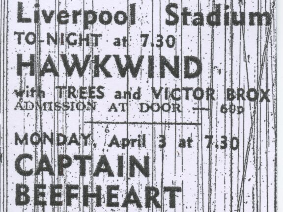 Liverpool Echo advert for Captain Beefheart gig