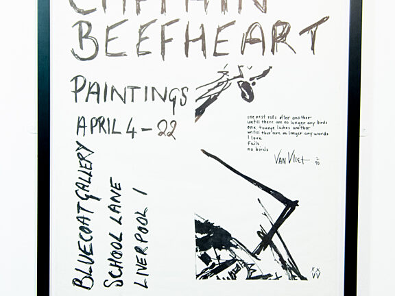 Poster for Captain Beefheart exhibition