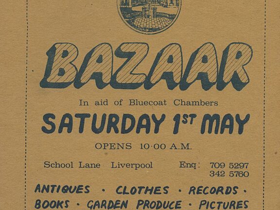 Bluecoat Bazaar 1977 Flyer 01