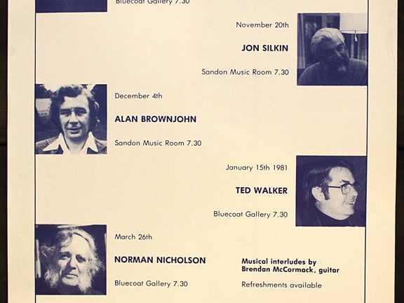 Poster for Poetry Subscription Series 1980/1981