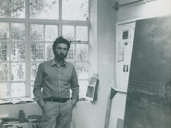 Studio artist Clement McAleer