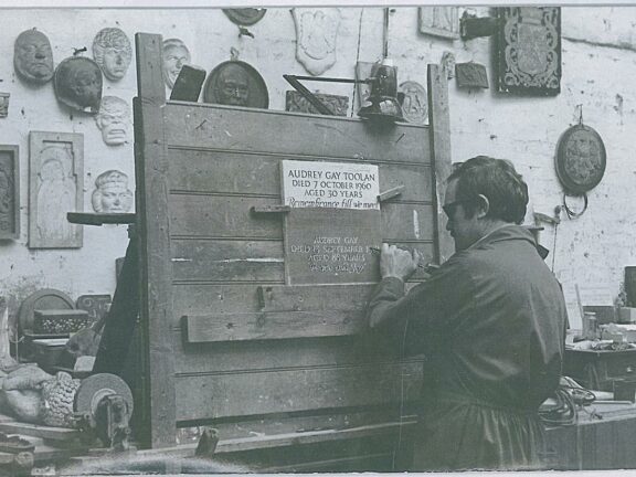 James McLaughlin in the Sculptors Studio