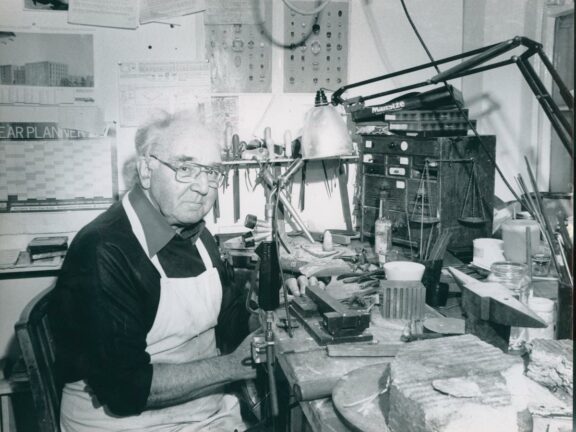 Studio artist Stan Hill