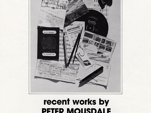 Poster for Peter Mousdale, Songs and Journeys exhibition