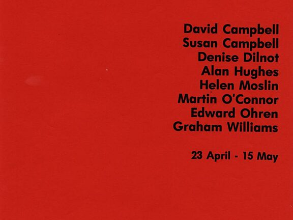 Poster for Bluecoat Invitational exhibition