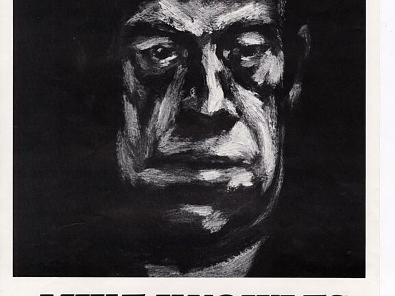 Poster for Mike Knowles Paintings and drawings exhibition