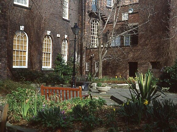 The Bluecoat caretaker's flat, from the garden