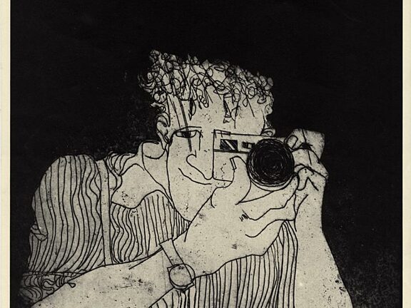 Poster for Brian McGeogh, Hearts and Minds exhibition