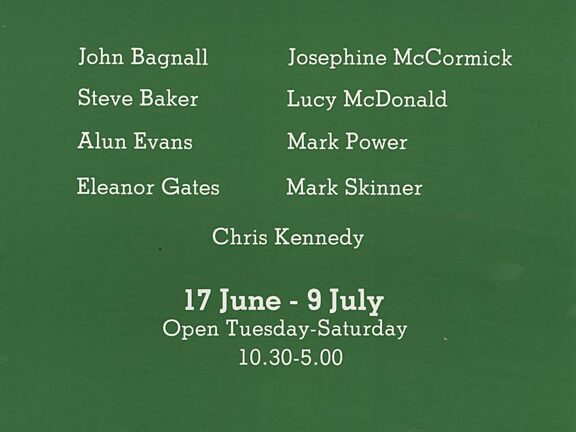 Poster for New Work: 9 Artists on Merseyside exhibition