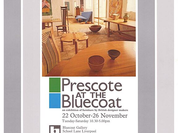 Poster for Prescote at the Bluecoat exhibition