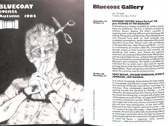 Autumn 1984 Events Brochure