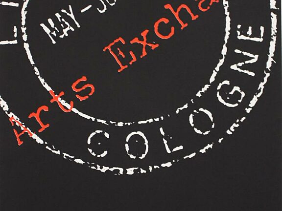 Poster for Liverpool/Cologne Arts Exchange exhibition at Mercury Court