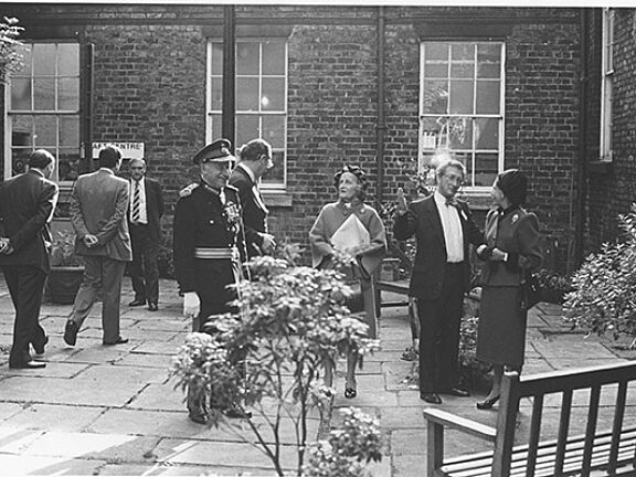 Princess Margaret visiting Bluecoat
