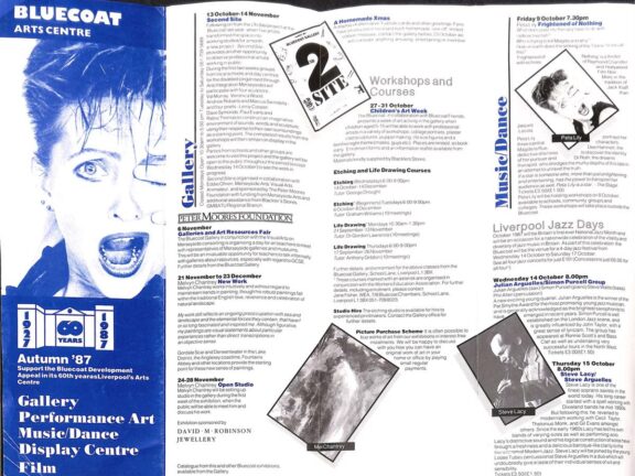 Autumn 1987 Events Brochure