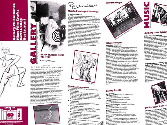 Spring 1987 Events Brochure