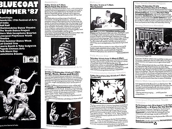 Summer 1987 Events Brochure