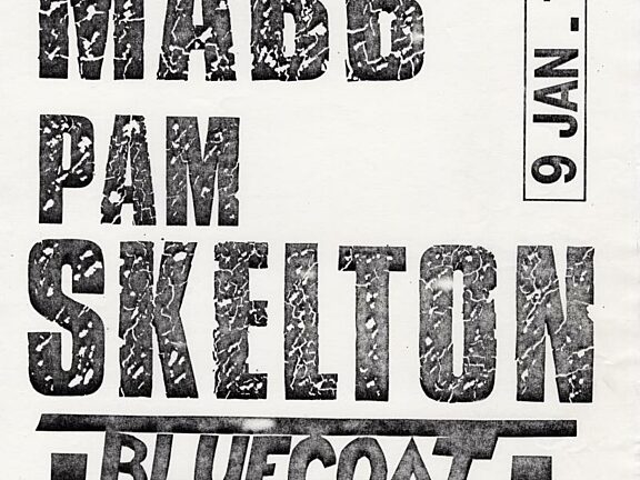 Poster for two exhibitions of paintings by David Mabb and Pam Skelton