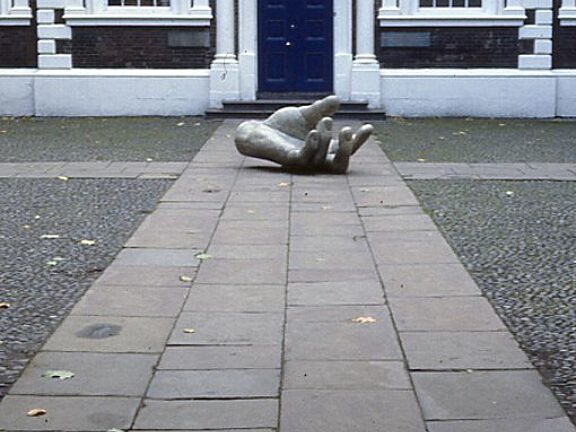 Distant Thunder, Sculpture in Courtyard, Vincent Woropay