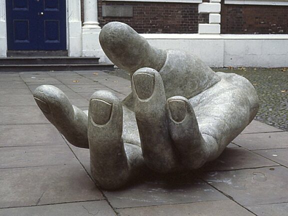 Distant Thunder, Sculpture in Courtyard, Vincent Woropay